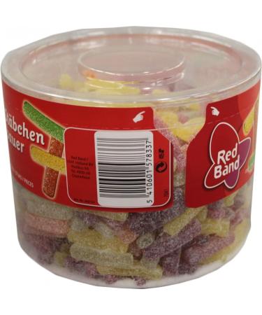  Unbekannt Red Band Pack of 500 Sour Sticks 1 kg - Buy Online on GoSupps.com