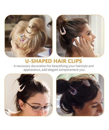 Lurrose 5pcs Chic U Shape Hair Clips - Elegant Retro Hairpins for Ladies | International Shipping - Buy Online on GoSupps.com