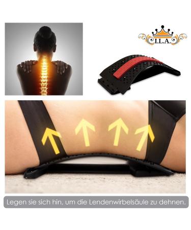 I.L.A. Back Extensor for Posture Correction & Back Pain Relief | Fitness Device with Free Massage Ring & German Instructions - Buy Online on GoSupps.com