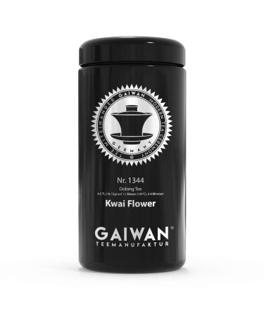 Large Glass Tea Caddy for Loose Tea Black Airtight 250g 500g 1000g Labeled for Tea No. 1344 by GAIWAN
