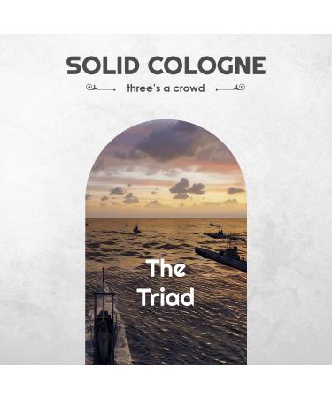 Solid Cologne Sample Set - Mens Sample Cologne Pack - Mens fragrance Sampler Set - Mens Travel Size Cologne Sampler Set (The Triad - 3 Pack - 0.75 oz each) - Buy Online on GoSupps.com