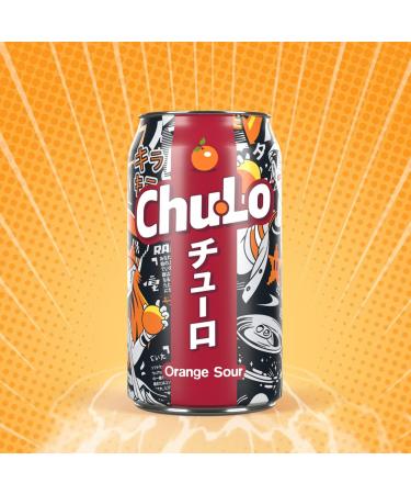 Chu Lo Drinks Chu Lo Orange Sour Cans 24 Pack Japanese Inspired Soft Drink Low Sugar Premium Soft Drink Sour Carbonated Drink Orange Flavor Vegan Gluten Free Made in the UK 24 cans x 330ml - Buy Online on GoSupps.com