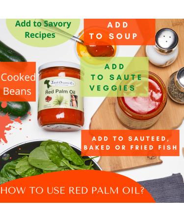 Juka's Red Palm Oil - 100% Organic & Natural from Africa - 33.8 fl oz - Buy Online on GoSupps.com