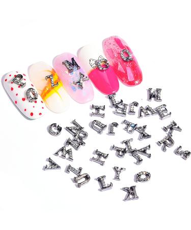 WOKOTO 78Pcs Gold Rose Gold Black Nail Letters Charms for Nail Art - Luxury 3D Jewels for Acrylic Nails - Women's Nail Design Kit - Buy Online on GoSupps.com
