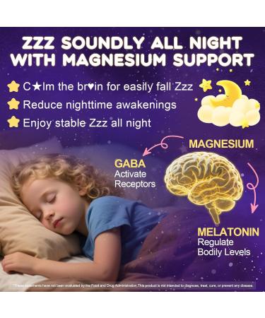 Magnesium Gummies Supplement for Kids 4+: Organic Chewable Supplement with Citrate Magnesium VitaminB6 D3 Zinc L-Theanine - Extra Strength Zzz Aid Overall Health Support for Kids(120Count) Berry 60 Count (Pack of 2) - Buy Online on GoSupps.com