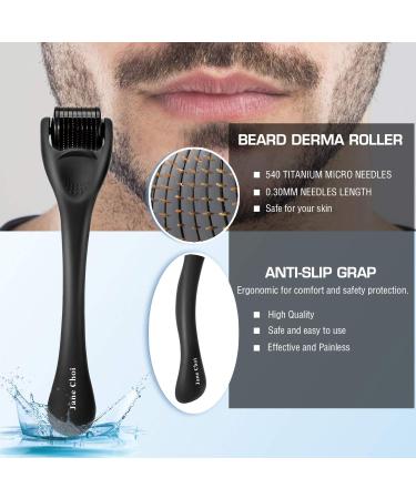 Jane Choi Beard Growth Kit: Beard Grooming Tools for Rapid Growth and Thickening - Activator Serum, Roller, Comb - Buy Online on GoSupps.com