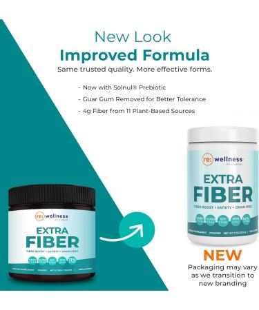 Reignite Wellness by JJ Virgin | Extra Fiber | 12 Fiber Powder Supplement with Psyllium Husk, Pectin, Flax, Cranberry Seed & More | Supports Gut Health | 60 Servings - Buy Online on GoSupps.com