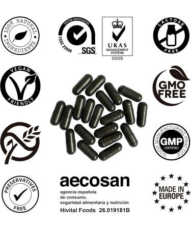 Activated Carbon 2400 mg - 240 Vegan Capsules | Natural Coconut Shells with Fennel & Anise for Digestive Health & Flatulence Relief - Buy Online on GoSupps.com