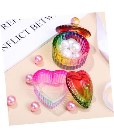 FOMIYES 10 Pcs colorful crystal cup stained containers shot glass with lid acrylic nails Rainbow Glass Crystal Acrylic glass bowls with lids glassware dappen dish with lid - Buy Online on GoSupps.com