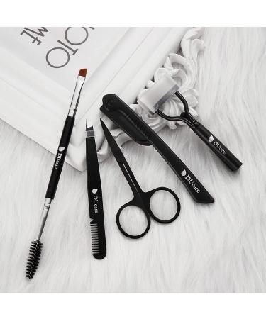 DUcare 5-in-1 Eyebrow Kit: Razor, Scissors, Tweezers, Comb, Curler & Brush | Makeup Grooming Set - Buy Online on GoSupps.com