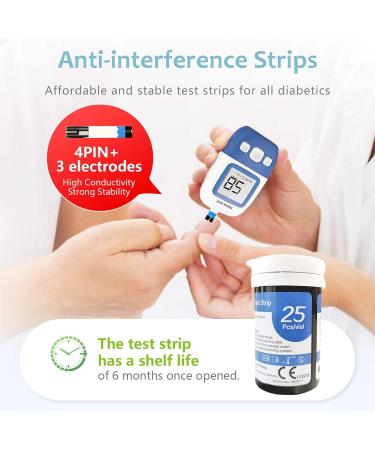 sinocare Diabete Blood Glucose Test Strips x 50 & Diabetes Lancets x 50 Safe AQ Angel Blood Sugar Test Strips for Safe AQ Angel Only Test strips & Lancets * 50 - Buy Online on GoSupps.com