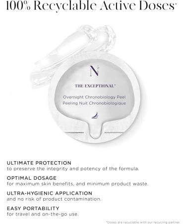 Overnight Chronobiology Peel 8 Doses Refill Luxury Skincare Chemical Peel for Face Anti Aging Hyperpigmentation Treatment with AHA BHA Centella Asiatica - Buy Online on GoSupps.com