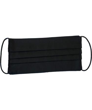 Cloth Face Mask Washable Reusable Reversible Mouth Covering Handmade 2-Layers Cotton Fabric Unisex Adult (Black) - Buy Online on GoSupps.com