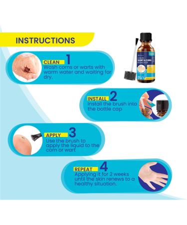 Salicylic Wart Removal Freeze Away - Maximum Strength Fast-Acting Verrugas Treatment for Men & Women | 15ml for Plantar Warts Genital Warts Corns Moles & Calluses - International Shipping Available - Buy Online on GoSupps.com