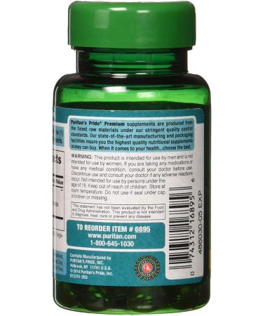 Puritan's Pride Saw Palmetto 160mg Softgels - 60 Count - Buy Online on GoSupps.com