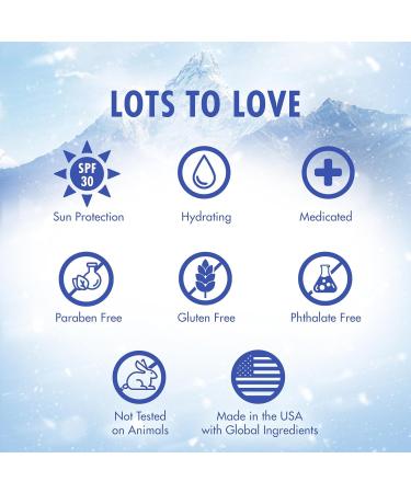 Mentholatum Natural Ice Protect+ Broad Spectrum SPF 30 Medicated Lip Balm 0.15 Ounce (Pack of 2) - Buy Online on GoSupps.com