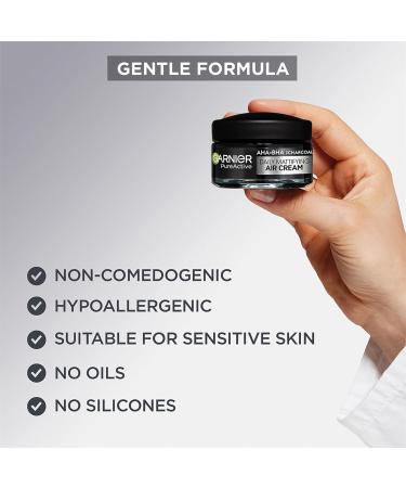 Garnier Pure Active AHA+BHA Charcoal Daily Mattifying Air Cream - Buy Online on GoSupps.com