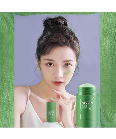 Green Tea Cleansing Mask Stick Blackhead Remover with Green Tea Extract Green Tea Mask Stick for Face Deep Pore Cleansing Face Moisturizer and Oil Control Suitable for All Skin Types - Buy Online on GoSupps.com