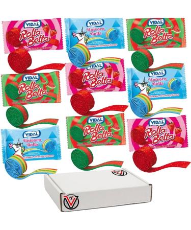 VIMIX Strawberry Unicorn Watermelon Rolla Belta 20g - Sugar Coated Flavoured Candy Roll | Pick any type & Number of packs - Buy Online on GoSupps.com