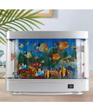 Sharplace Mini Aquarium Tuning Lamp - Decorative Night Light & Fake Tropical Fish Tank Toy for Home & Office D cor - Buy Online on GoSupps.com