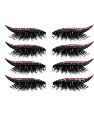 shlutesoy 4 Pair Eye Shadow Decals Attractive Recycled Plastic Easy to Install Eyelid Cosmetic Decals for Black - Buy Online on GoSupps.com