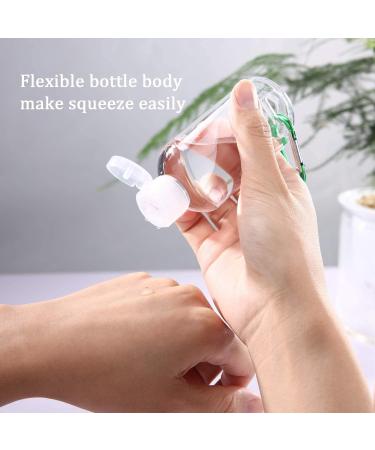 Ulife Mall 8-Piece 50ml Portable Travel Bottles Set - Empty Flip-Cap Bottles for Easy Travel | International Shipping - Buy Online on GoSupps.com