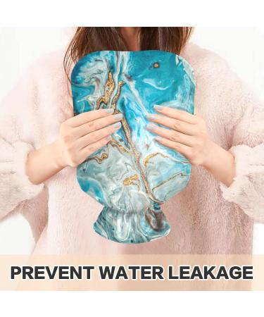 Marble Hot Water Bottle with Cover | Pain Relief Heat Pack for Menstrual Cramps - 1L International Shipping - Buy Online on GoSupps.com