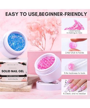 Makartt Poly Nail Extension Gel: Starter Solid Nail Builder Nail Gel - Nail Thickening Acrylic Extension Twinkling Ballet - Buy Online on GoSupps.com