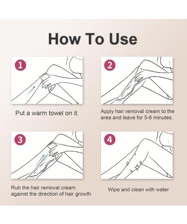 Hair Removal Cream for Women Hair Remover Bikini Hair Removal Cream - Depilatory Cream Long Lasting Smoothness Painless Flawless - for Underarms Legs Bikini Hair Removal Body Hair Removal Cream - Buy Online on GoSupps.com