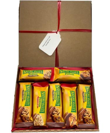 Personalised Natures Valley Variety Protein Bar Box Gift Hamper Present - Buy Online on GoSupps.com