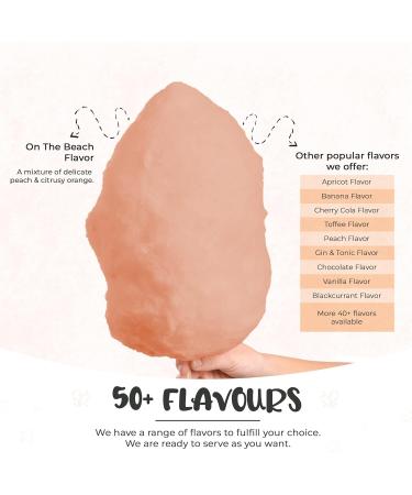 Baking Beauty and Beyond Premium Floss Sugar for Cotton Candy - Natural Ingredients for All Occasions 400g - On The Beach - Buy Online on GoSupps.com