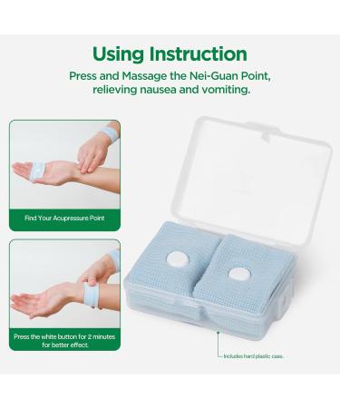 Hana Bands Acupressure Wristbands - Effective Motion Sickness & Nausea Relief for Adults & Kids - Morning Sickness Aid for Pregnant Women - Travel Comfort Solutions - Buy Online on GoSupps.com