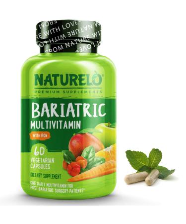 NATURELO Bariatric Multivitamin with Iron 60 Vegetarian Capsules