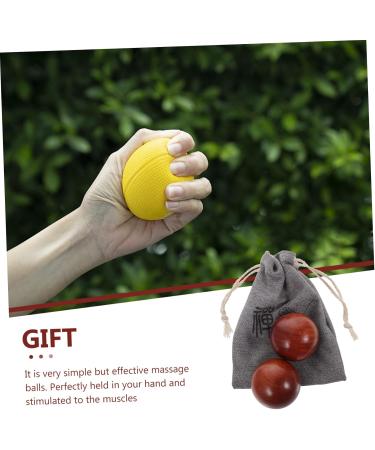Clispeed Handball Massage Balls - 5 Sets of Wooden Hand Exercise Devices for Outdoor Use | Portable Gymnastics Balls for Massage & Craft Activities - Buy Online on GoSupps.com