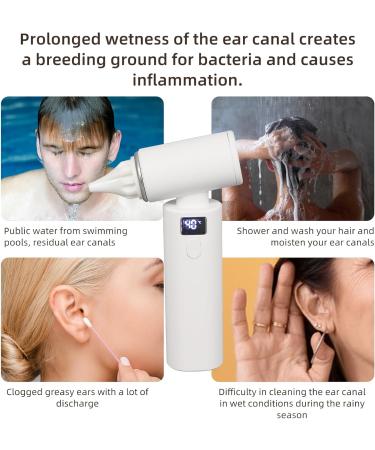Buy Ear Dryer with 3 Tips - Gentle Warm Air Ear Fluid Remover for Swimmers & Water Sports | International Shipping - Buy Online on GoSupps.com