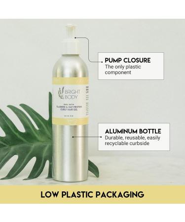 Bright Body Flaxseed & Oat Protein Curly Hair Gel 8 oz | Anti-Frizz Crunch-Free Vegan Cruelty-Free | Perfect for Curls & Waves - Clean & Toxin-Free - Buy Online on GoSupps.com