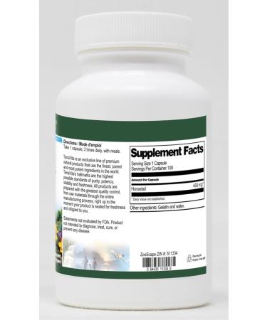 Horsetail (Shavegrass Silica) - 450 mg (100 Capsules ZIN: 511334) - 3 Pack - Buy Online on GoSupps.com