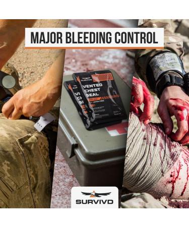 Survivd Standard IFAK Trauma First Aid Kit | Upgraded Tactical Medical Kit for Bleeding Control - Ideal for Military, Police, Camping, Hiking, Motorcycle, and Car - Combat Camo Design - Buy Online on GoSupps.com