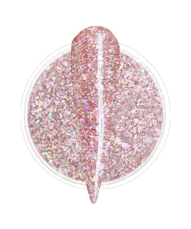 Salon Quality Holographic Rose Gold Glitter Nail Dip Powder 1OZ | Rosy Pink Sparkle Glitters | Opal Foils | Ultra Fine, Thin & Light | Easy to Use | HP001 - Buy Online on GoSupps.com