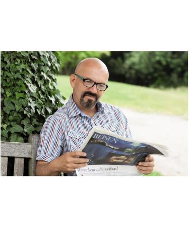 Buy Hama Foldable Reading Glasses - 2.5 Diopters Glass Frame | Black Turquoise Transparent - Stylish & Portable - Buy Online on GoSupps.com