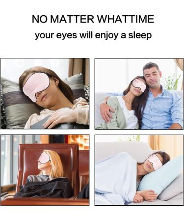VenusCare Mulberry Silk Sleep Mask - Super Smooth & Soft Lightweight Eye Mask for Women & Men - Adjustable Strap - Pink - Buy Online on GoSupps.com