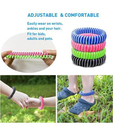 BuggyBands 12pcs Mosquito Bracelets | Natural Ingredients, Deet Free | Safe Protection for Kids & Adults | Indoor Outdoor Use - Buy Online on GoSupps.com