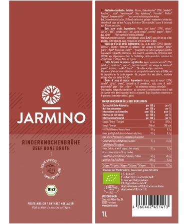 Organic Bone Broth Beef 1 Litre - Made in Germany 1000ml Beef Broth - Buy Online on GoSupps.com