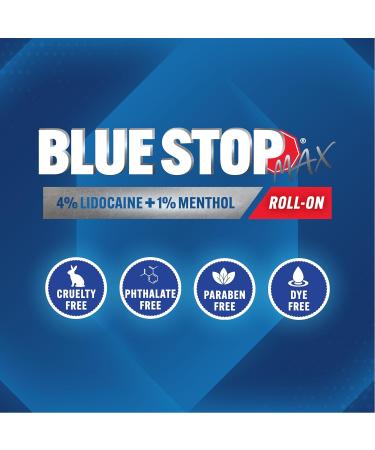 Blue Stop Max Lidocaine Roll On 4% Lidocaine & 1% Menthol for Maximum Pain Relief | Joint Health MSM & Glucosamine Formula - Buy Online on GoSupps.com