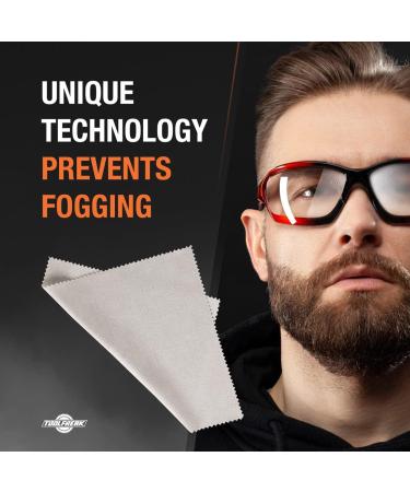 ToolFreak Anti Fog Lens Cloth 2 Pack - Prevents Fogging on Glasses Cameras & Mirrors for 74 Hours - Reusable Safe Odourless Includes Drawstring Bag - Buy Online on GoSupps.com