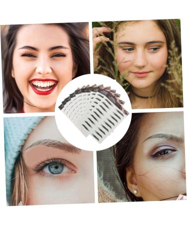 Beavorty 20 Pcs Imitation Eco Eyebrow Sticker Stickers Eyebrows for Women Fake Eyebrows Eyebrow Lines 3d 1 count (Pack of 1) Blackx2pcs - Buy Online on GoSupps.com