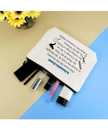 Hairstylist Gift - Inspirational Makeup Bag for Hairdressers & Cosmetologists | Perfect Graduation & Encouragement Gift - Buy Online on GoSupps.com