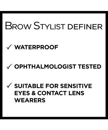 L'Oreal Brow Stylist Definer - Ultra Fine Tip 389 Brunette, 0.003 oz | Perfect Eyebrow Pencil - Buy Online on GoSupps.com