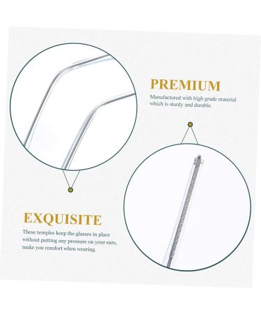 Buy KJHBV 4 Pairs Glasses Accessories Set - Repair Kit for Slipping Glasses - Low Temple Crystal Bracket for Men & Women - Durable & Stylish - 13.8x0.36cm - Blue - Buy Online on GoSupps.com