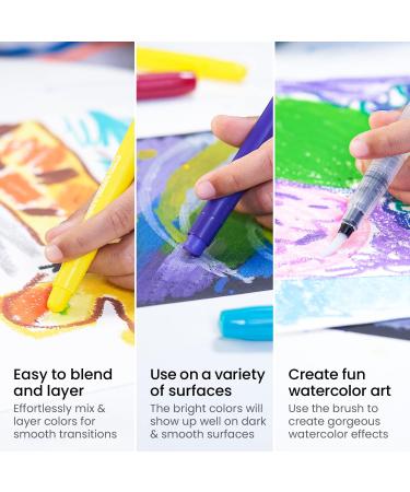 Arteza Kids Gel Crayons 36 Count - Twistable, Washable Jumbo Crayons for School, Classroom, Students, Teachers - Buy Online on GoSupps.com